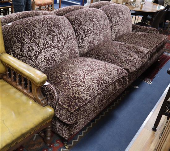 A William Chappell settee, W.260cm, D.110cm, H.82cm